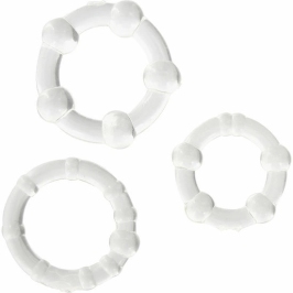 Seven Creations Set of 3 Transparent Silicone Comfort Rings, 21-24mm Seven Creations Set of 3 Transparent Silicone Comfort Rings, 21-24mm