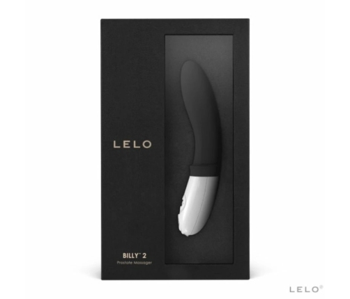 LELO Billy 2 Black - Rechargeable Intimate Massager for Men, 8 Modes