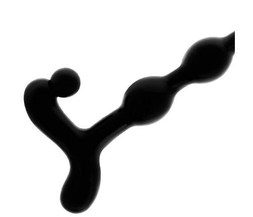 Addicted Toys Anal Bead Chain 22cm Black - Flexible Silicone System