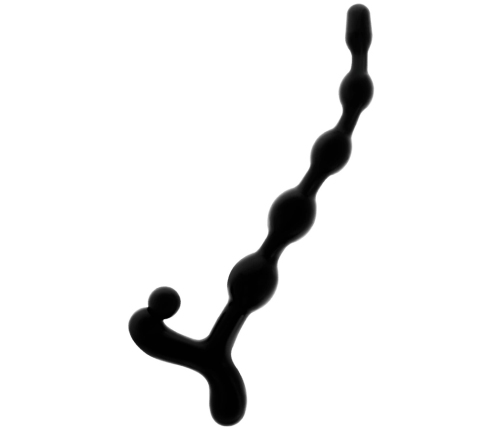 Addicted Toys Anal Bead Chain 22cm Black - Flexible Silicone System