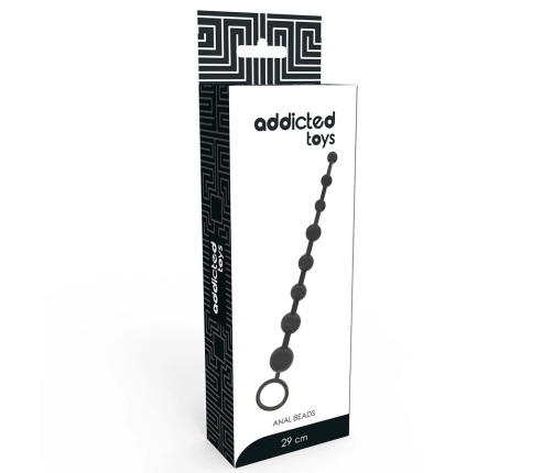 Addicted Toys Bead Chain 29 cm Black - Flexible Silicone System