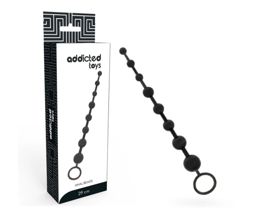 Addicted Toys Bead Chain 29 cm Black - Flexible Silicone System