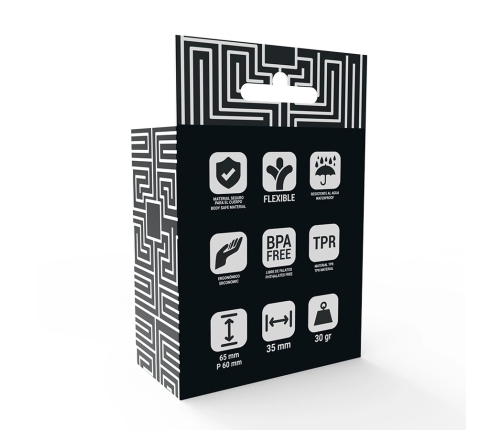 Addicted Toys Intimate Cone Plug 6.5cm - Flexible Ergonomic Design, Black