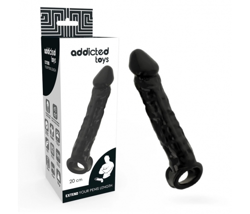 Addicted Toys Extension Sleeve Black 20cm - Anatomical Enhancement System