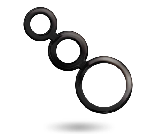 Addicted Toys Rings Set Smoked - 3-Piece Anatomical Silicone System