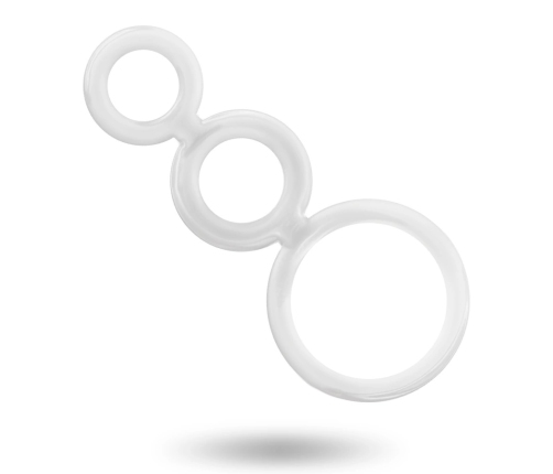 Addicted Toys Rings Set Transparent - 3 Sizes, Flexible Material