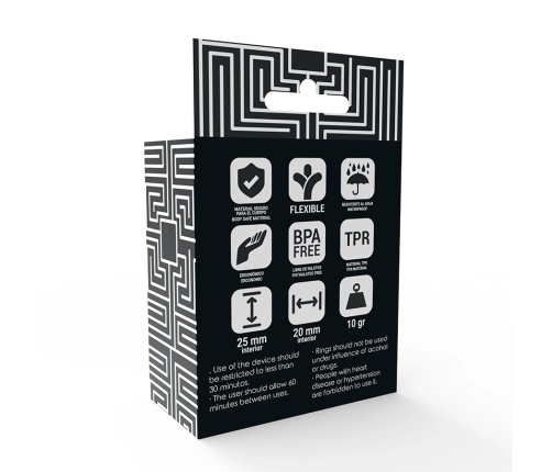 Addicted Toys Set of 3 Black Silicone Support Rings - Adjustable Sizes