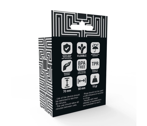 Addicted Toys Potenz Dual Silicone Support Ring Set Black 42/20mm