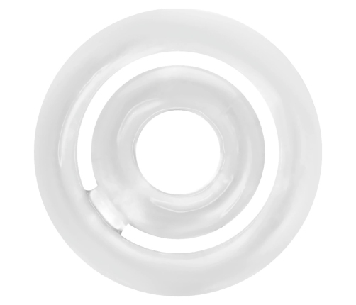 ADDICTED TOYS Potenz C-Ring Clear Silicone Dual Support Set 42/20mm