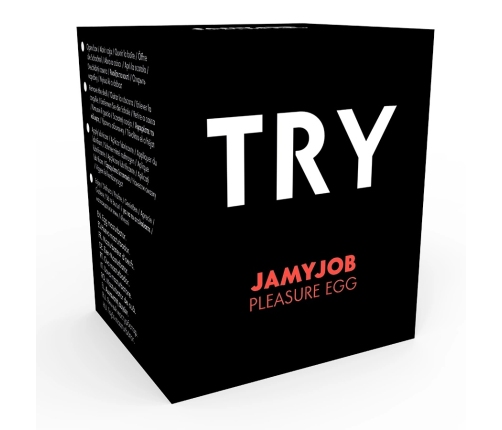 Jamyjob Black Egg Compact Intimate Device with Silk Filament Texture