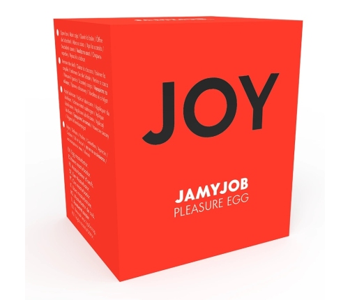 Jamyjob Red Egg Intimate Machine with Silk Texture & Lubricant, Discreet Case