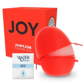 Jamyjob Red Egg Intimate Machine with Silk Texture & Lubricant, Discreet Case Jamyjob Red Egg Intimate Machine with Silk Texture & Lubricant, Discreet Case
