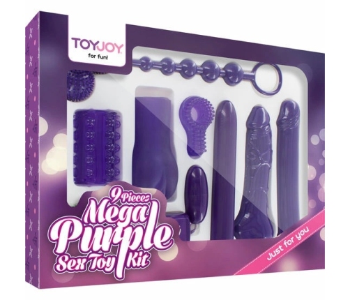 TOYJOY Just For You Mega Purple 9-Piece Intimate Set with Remote Egg