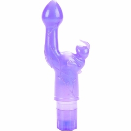 CalExotics The Original Bunny Kiss Purple Multi-Speed Flexible Massager
