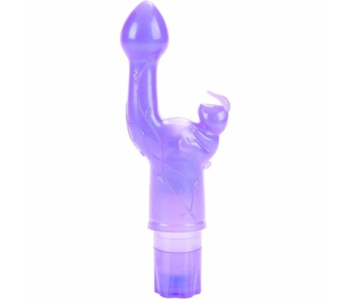 CalExotics The Original Bunny Kiss Purple Multi-Speed Flexible Massager