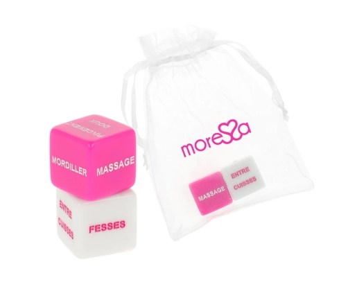 Moressa French Edition Dice Game - Action & Location Resin Set with Bag