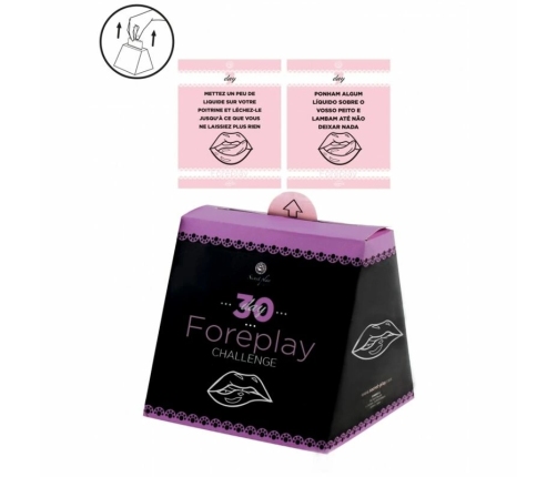 Secret Play Challenge 30 Days Couples Activity Card Game FR/PT 110x110mm