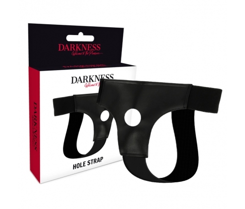 Darkness Adjustable PU Leather Harness with Universal Opening, One Size