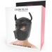 Darkness Neoprene Dog Mask L - Adjustable Removable Muzzle Black/Red