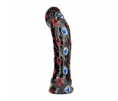 ALL BLACK Model 33 cm Intimate System - Black PVC, Large Size