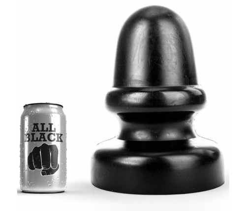 All Black AB72 Intimate Plug 23 cm PVC Black Hypoallergenic Base