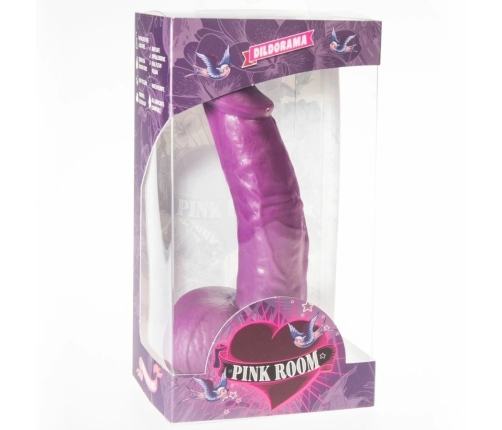 PINK ROOM Connor Silicone Intimate Model Purple 16cm with Suction Cup