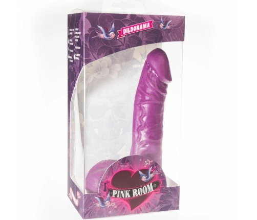 PINK ROOM Eban Silicone Model Purple 19cm, Strong Suction Cup, Body-Safe