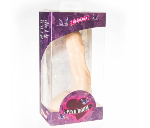 PINK ROOM NILO Anatomical Model with Suction Cup, Flesh, 23 cm