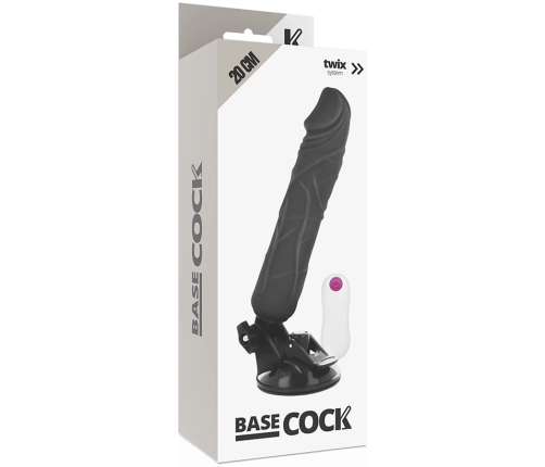 BASECOCK Remote Control Flexible Vibrating Model Black 20cm x 4cm