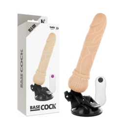 BASECOCK Remote Vibrating Model 19.5 cm Flesh Tone Flexible TPE BASECOCK Remote Vibrating Model 19.5 cm Flesh Tone Flexible TPE