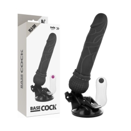 BASECOCK Remote-Controlled Vibrating Model Black 19.5 cm x 4 cm TPE BASECOCK Remote-Controlled Vibrating Model Black 19.5 cm x 4 cm TPE