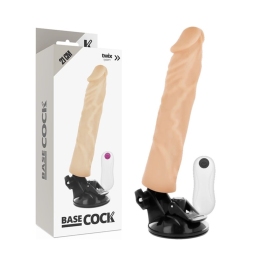 BASECOCK Vibrating Model Remote-Controlled Flexible Flesh 21x4cm BASECOCK Vibrating Model Remote-Controlled Flexible Flesh 21x4cm