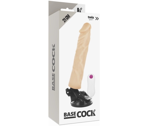 BASECOCK Vibrating Model Remote-Controlled Flexible Flesh 21x4cm