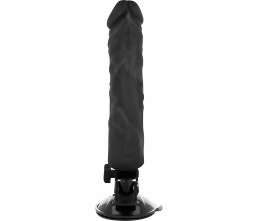 BASECOCK Vibrating Silicone Device 21cm Black with Wired Remote Control