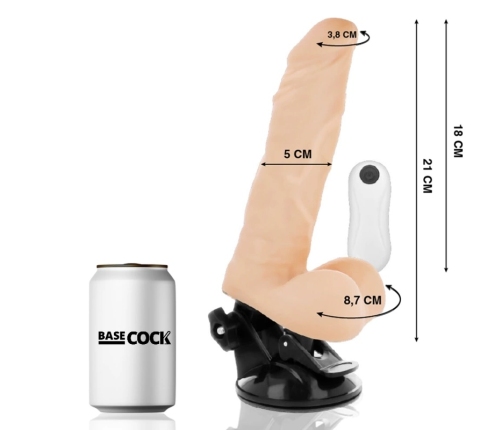 Basecock Flexible Intimate Machine 21cm Flesh with Remote Control