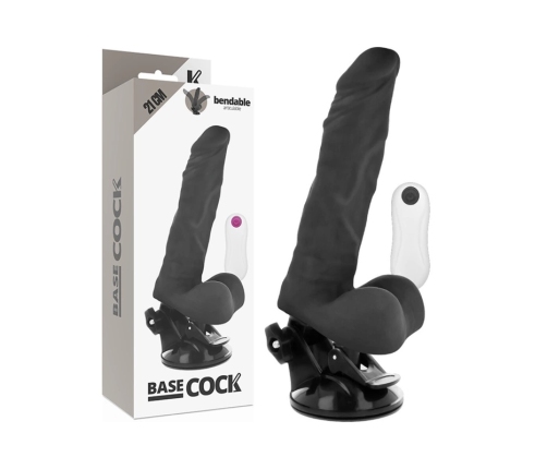 Basecock Articulated Vibrating Model with Remote, 21x5 cm, Black