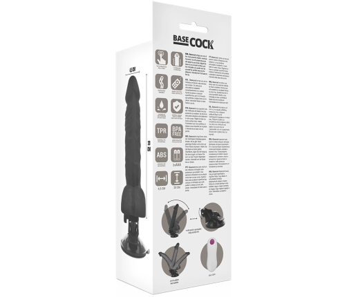 BASECOCK Articulable Model Intimate Device Black 20cm Remote Control