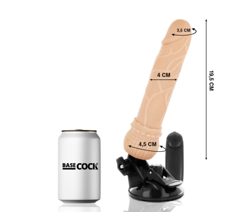 BASECOCK Vibrating Intimate Device Remote Control Flesh 19.5 cm x 4 cm