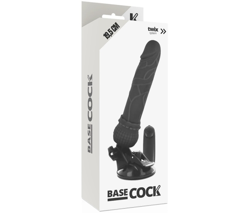 BASECOCK Remote Controlled Intimate Machine Black 19.5 cm Flexible Design