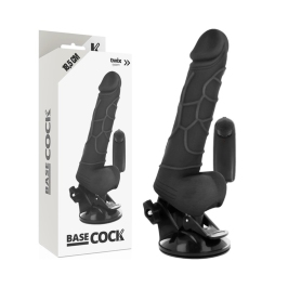 BASECOCK Black Vibrating Flexible Model 18.5cm Remote Control TPE BASECOCK Black Vibrating Flexible Model 18.5cm Remote Control TPE