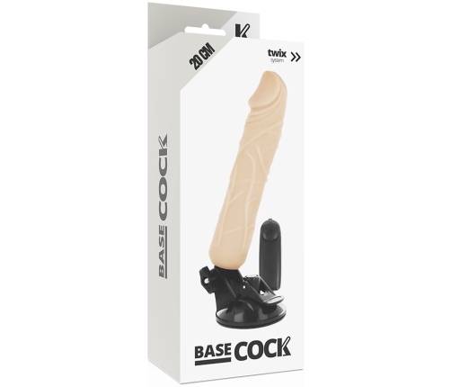 BASECOCK Vibrating Model Remote Control Flexible Flesh 20cm x 4cm
