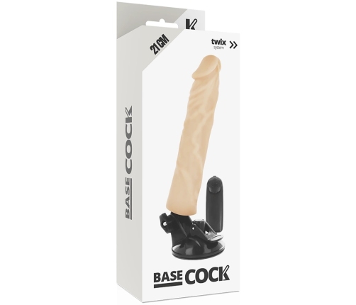 BASECOCK Remote-Controlled Anatomical Vibrating Model Flesh 21x4cm