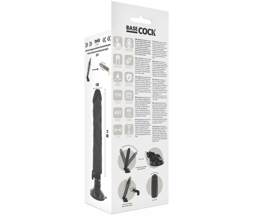 BASECOCK Remote-Controlled Flexible Model Black 21cm x 4cm TPE