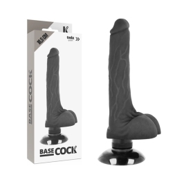 BASECOCK Flexible Vibrating Model 2-in-1 Black 18.5cm x 4cm TPE BASECOCK Flexible Vibrating Model 2-in-1 Black 18.5cm x 4cm TPE