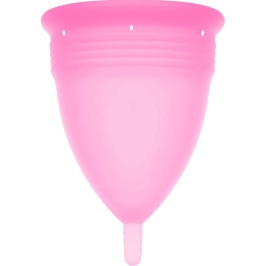 Stercup Menstrual Cup Pink Size L - FDA Silicone, 24ml Capacity