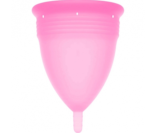 Stercup Menstrual Cup Pink Size L - FDA Silicone, 24ml Capacity