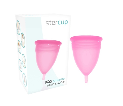 Stercup Menstrual Cup Pink Size S - 100% FDA Silicone, 15 ml Capacity