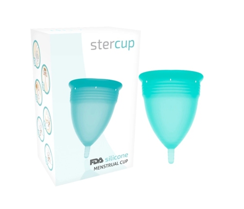 Stercup Aquamarine Menstrual Cup S - FDA Silicone, 15ml Capacity