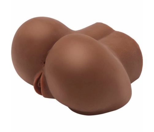 ACT Intimate Machine Big Ass TPR Dual Channel with Brown Vibrator 21cm