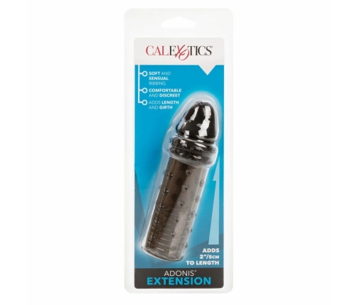 CalExotics Adonis Extension Black - Flexible Silicone Intimate Enhancer